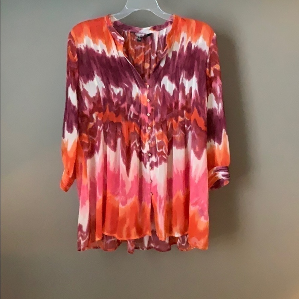 𝅺cynthia Steele Tye Dye Blouse